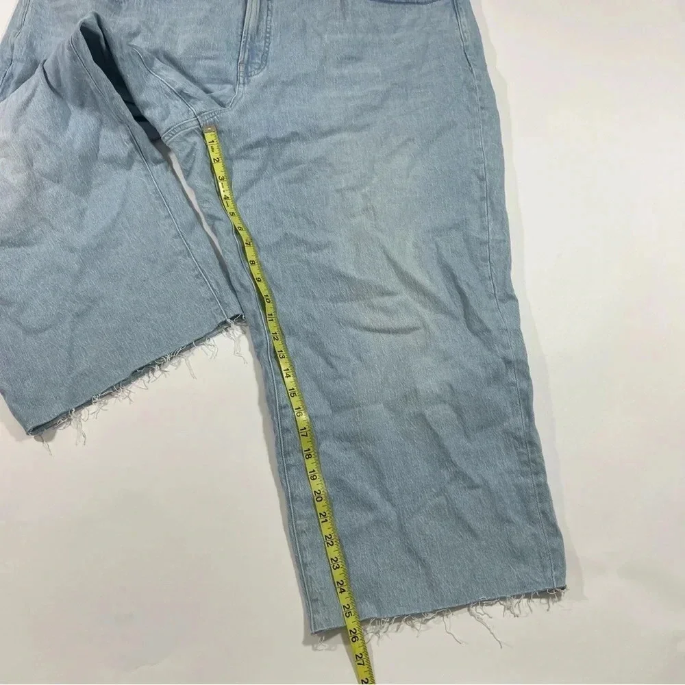 New Madewell The Plus Perfect Vintage Wide Leg Crop Jean